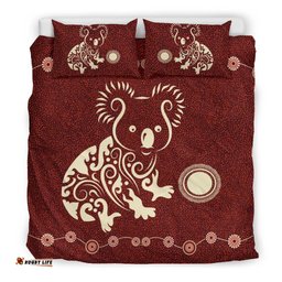 Aboriginal Bedding Sets, Koala Patterns Treasure Dot Painting Ver01