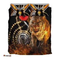 Wests Tigers Anzac Day Bedding Set Version Aboriginal Tiger 3D