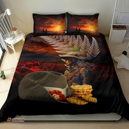Slouch Hat and Biscuits ANZAC Bedding Set with Soldier Silver Fern
