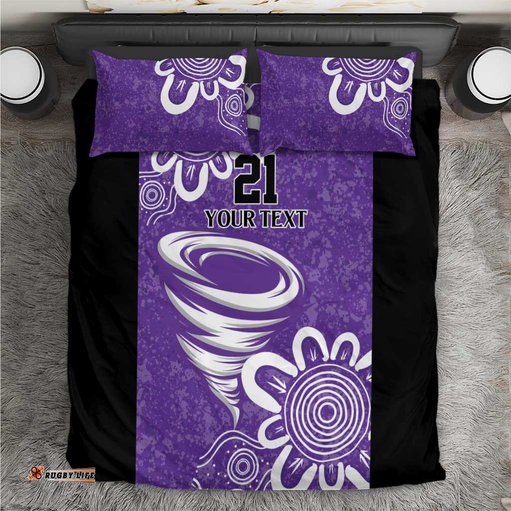 Hobart Hurricanes Custom Bedding Set Minimalism Aboriginal