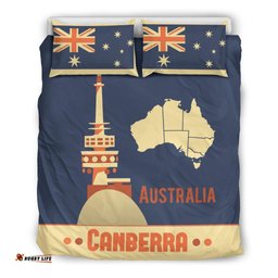 Bedding Sets - Canberra Bed Aus Flag Vintage Map Sets