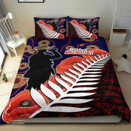 VibeHoodie Bedding Set - Anzac Day Fern & Poppy Bedding Set