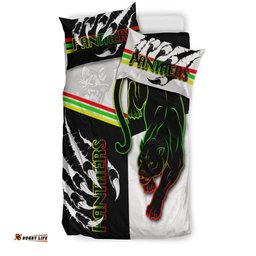 Panthers Bedding Set Claws Half Black White Style