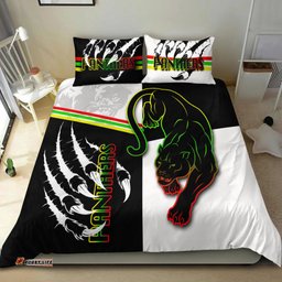 Panthers Bedding Set Claws Half Black White Style