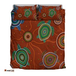 Aboriginal Bedding Set - Aussie Turtle with Aboriginal Style