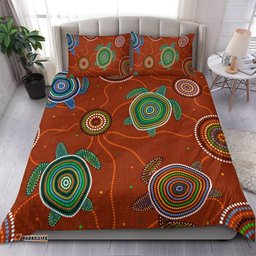 Aboriginal Bedding Set - Aussie Turtle with Aboriginal Style