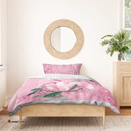 Pink Cockatoo Australia Bedding Set Aussie Cacatua Leadbeateri Aboriginal Art