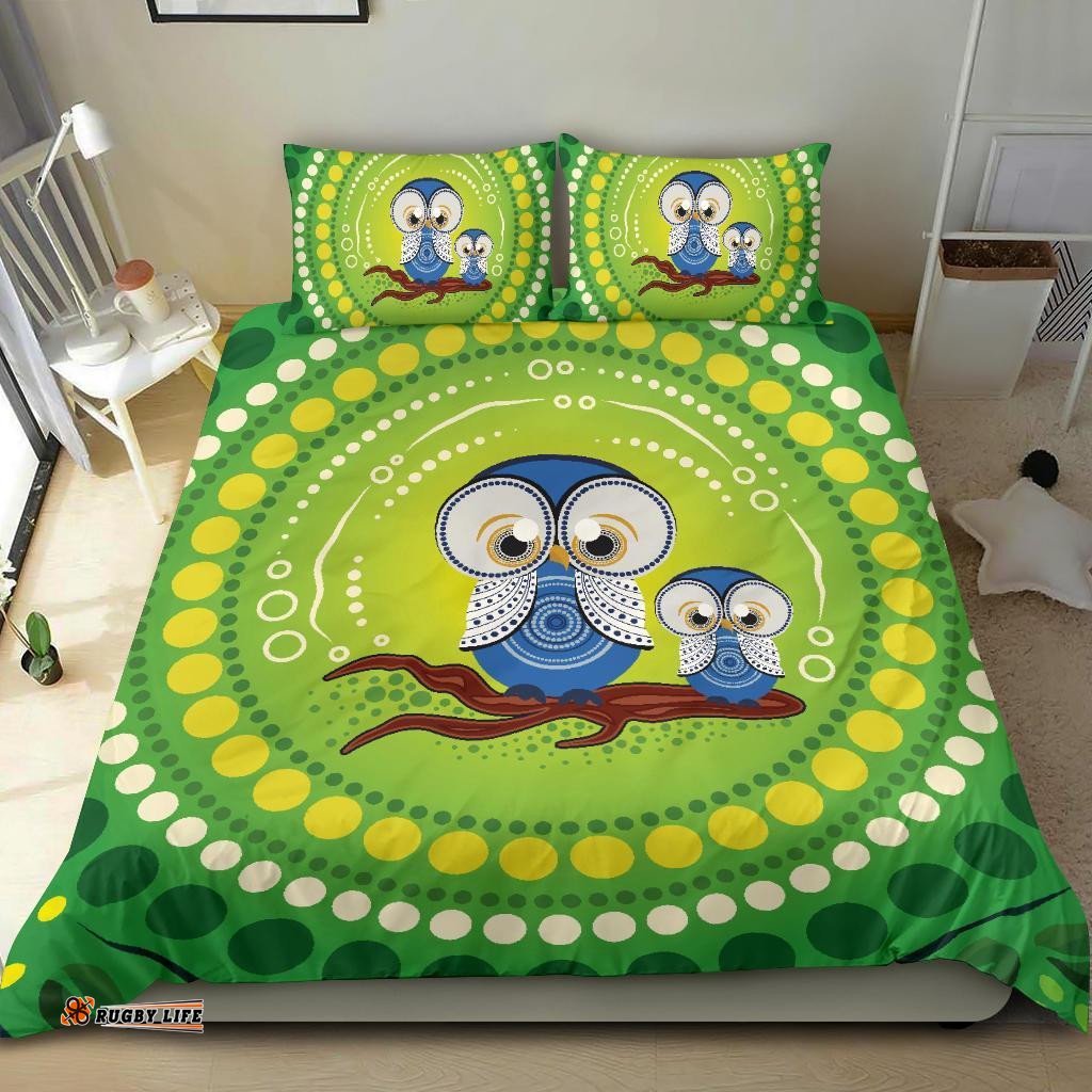 Aboriginal Bedding Set , Indigenous Owl