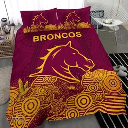 Brisbane Bedding Set Broncos Indigenous