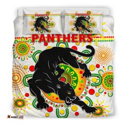 Penrith Bedding Set Indigenous Panthers White