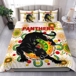 Penrith Bedding Set Indigenous Panthers White