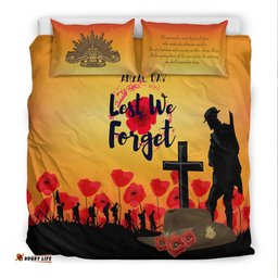 Anzac Day Bedding Set - Lest We Forget