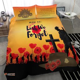 Anzac Day Bedding Set - Lest We Forget