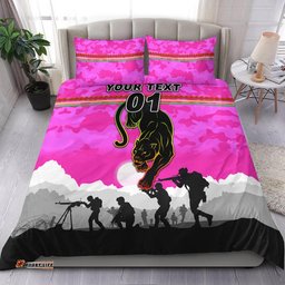 Custom Personalised Penrith Panthers ANZAC 2022 Bedding Set Simple Style Pink
