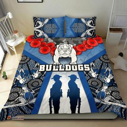 Australia Bulldogs Rugby Bedding Set Anzac Day Survival World