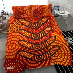 Aboriginal Bedding Set - Aboriginal Boomerangs And Dot Circle