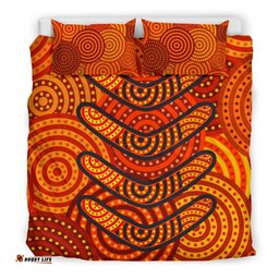Aboriginal Bedding Set - Aboriginal Boomerangs And Dot Circle