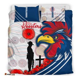 Australia Roosters Bedding Set Anzac Day - Three Tiles Style