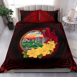 Welsh Bedding Set Wales Dragon and Daffodil