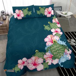 Hibiscus Turtle Bedding Set