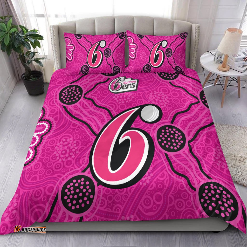 Sydney Sixers Bedding Set - Aboriginal Dot Painting -