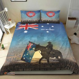 VibeHoodie Bedding Set - Anzac Lest We Forget The Light Horse Bedding Set