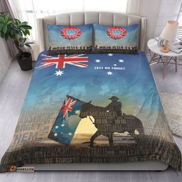 VibeHoodie Bedding Set - Anzac Lest We Forget The Light Horse Bedding Set