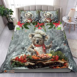 Koala Chef Christmas in July Bedding Set