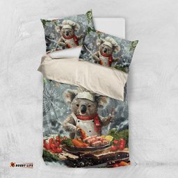 Koala Chef Christmas in July Bedding Set