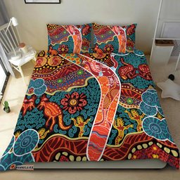 Aboriginal Boomerang Bedding Set Indigenous