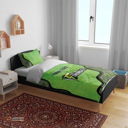 Custom Sydney Thunder Bedding Set Indigenous Art Grunge Style