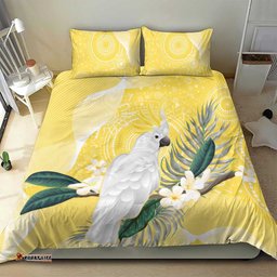 Australia Cacatua Galerita Bedding Set Sulphur Crested Cockatoo Aboriginal Art