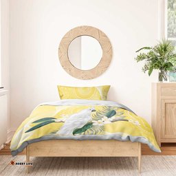 Australia Cacatua Galerita Bedding Set Sulphur Crested Cockatoo Aboriginal Art