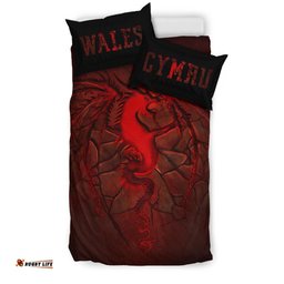 Wales Bedding Set, Welsh Dragon Lava