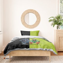 Custom Raiders and Panthers Bedding Set Together Sporty Style