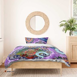 Custom NAIDOC Week 2024 Fremantle Dockers Freo Bedding Set Australia Aboriginal Dot Painting DT02