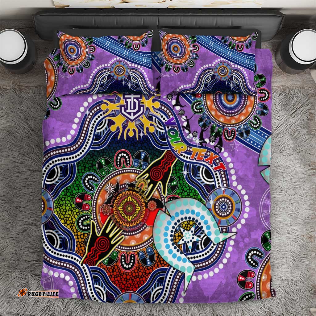 Custom NAIDOC Week 2024 Fremantle Dockers Freo Bedding Set Australia Aboriginal Dot Painting DT02