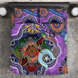 Custom NAIDOC Week 2024 Fremantle Dockers Freo Bedding Set Australia Aboriginal Dot Painting DT02