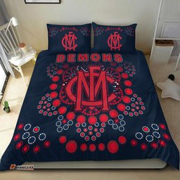 Demons Football Bedding Set Melbourne Indigenous