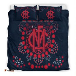 Demons Football Bedding Set Melbourne Indigenous