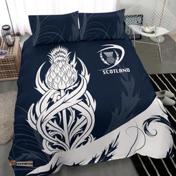 Scottish Rugby Bedding Set Thistle Vibes - Navy