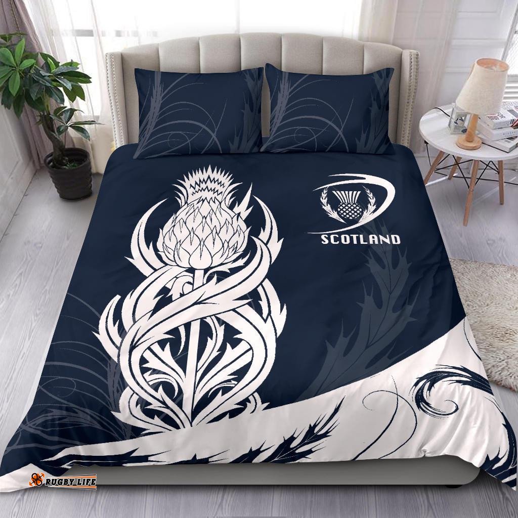 Scottish Rugby Bedding Set Thistle Vibes - Navy