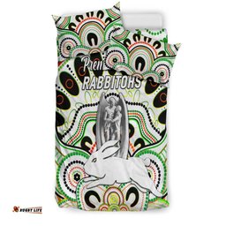 South Sydney Rabbitohs Bedding Set 2021 Indigenous Premiers Trophy White