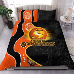 Perth Scorchers Indigenous Orange and Black Bedding Set LT20