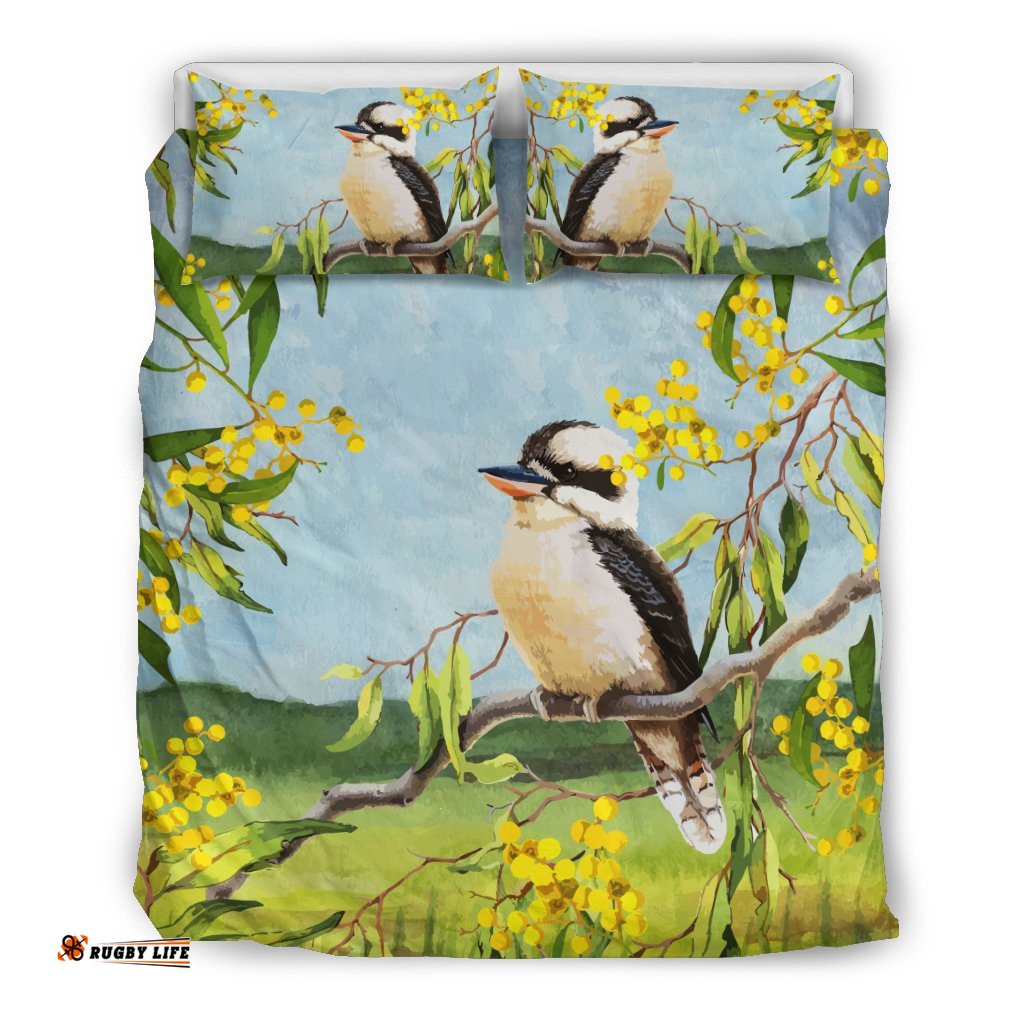 Australia Bedding Sets Kookaburra Bed Golden Wattle Landscape Art Sets