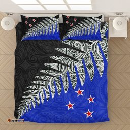 New Zealand Silver Fern Bedding Set Blue