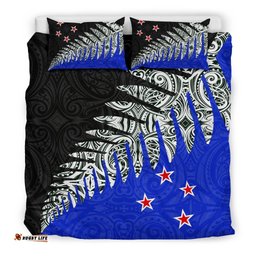 New Zealand Silver Fern Bedding Set Blue