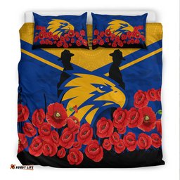 Eagles Anzac Day Indigenous Art Bedding Set -