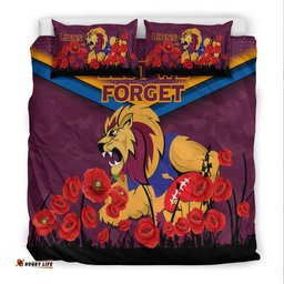Brisbane Lions Anzac Day Bedding Set - Indigenous Art -
