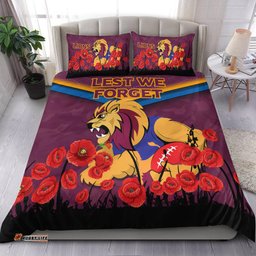 Brisbane Lions Anzac Day Bedding Set - Indigenous Art -
